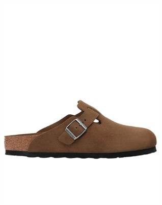 Boston Suede Leather Sandal - Dark Tea Tonal